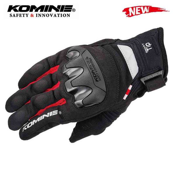 KOMINE Motorrad Baumwolle Herren Touchscreen Atmungsaktive Reiten Moto Schutzausrüstung Motorrad Motocross Handschuhe XXL