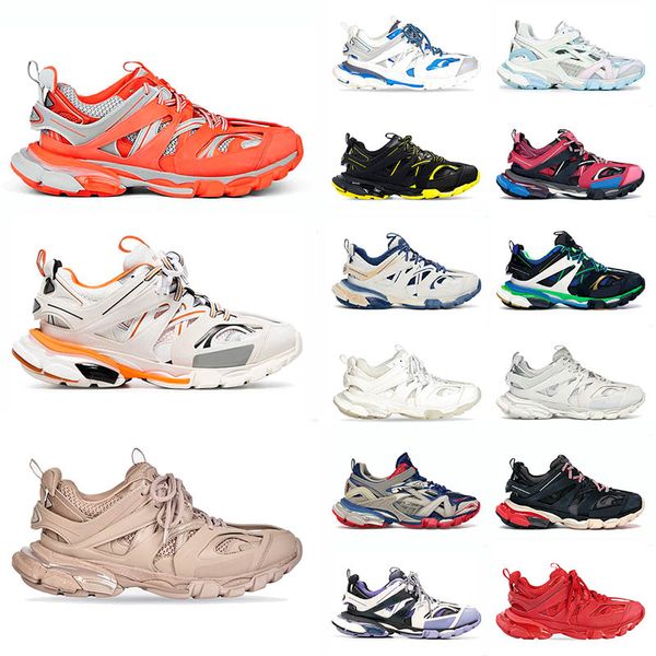 

mens womens paris track 3.0 triple s casual shoes silver black grey white royal blue shiragiku brown purple cement orange green pink tess s.