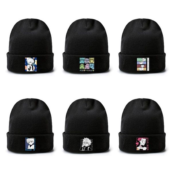 

party masks 2021 winter anime x wool hats for woman knitted autumn female cosplay caps warmer bonnet casual cap