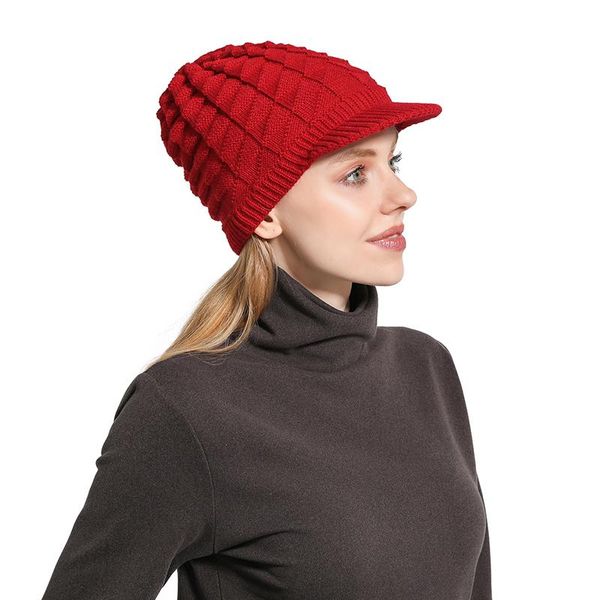 

beanies women winter hat warm fleece inside knitted hats for autumn fashion caps