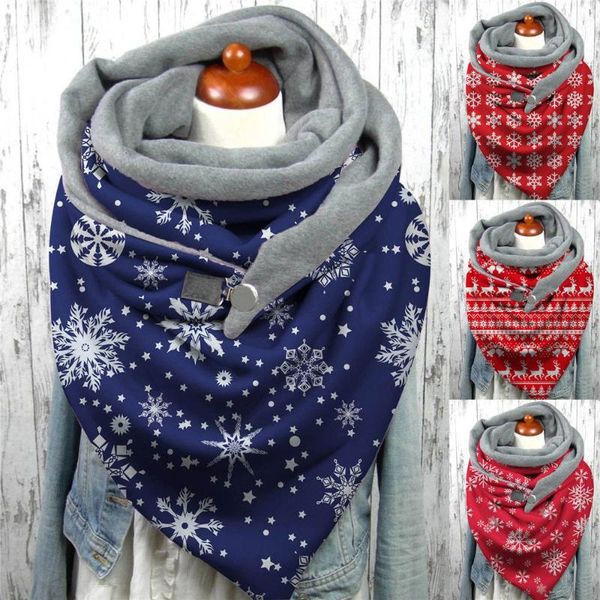 

scarves women cashew christmas plush comfortable warm scarf wrap bandana shawl soft, Blue;gray