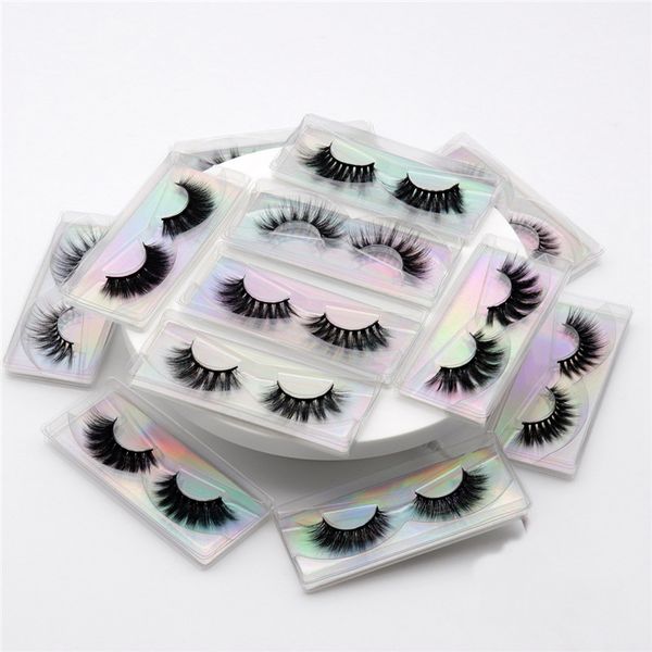 

natural faux 3d mink eyelashes curl cross long thick false eyelash lashes soft eye extension cruelty free