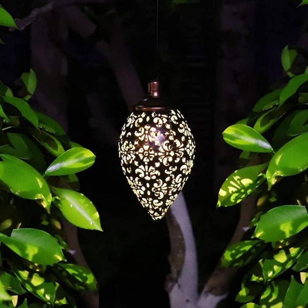 

outdoor wall lamps solar lantern light hanging garden lights metal decorations for patio yard lawn courtyard accessories