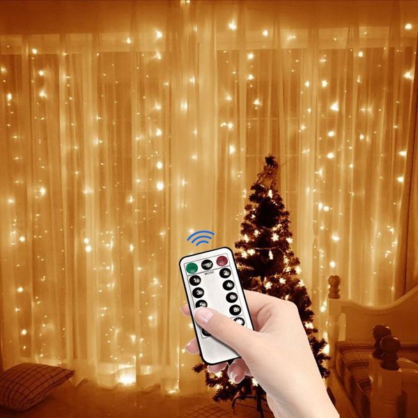 

strings 3x1 3x2 3x3m christmas garlands led wedding fairy usb string light garden party curtain decor