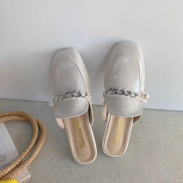 

slippers shoes low rome fabric basic rubber hoof heels pu, Black