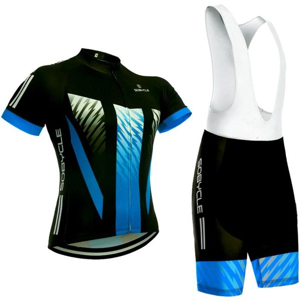

blue mountain sobycle brand team pro cycling jersey 12d pad bike shorts set mtb ropa ciclismo summer bicycling maillot wear racing sets, Black;blue