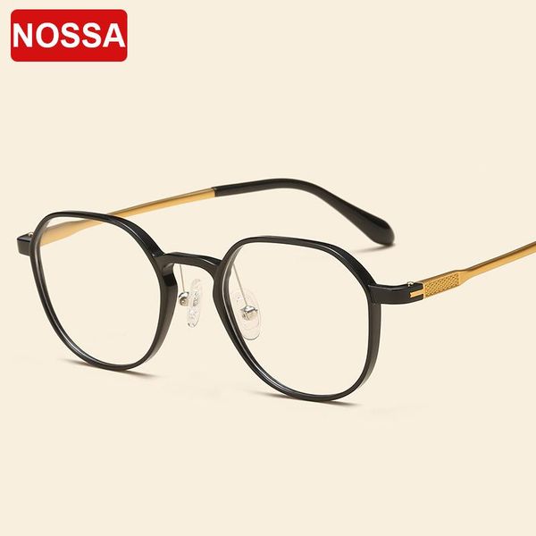 

excellent ultem spectacle frame men and women irregular personality small myopia optical glasses elegant eyeglasses fashion sunglasses frame, Black