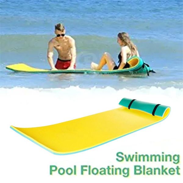 

water blanket 2/3 layer anti-tear xpe foam floating pad bed the softest float camping mat outdoor pads