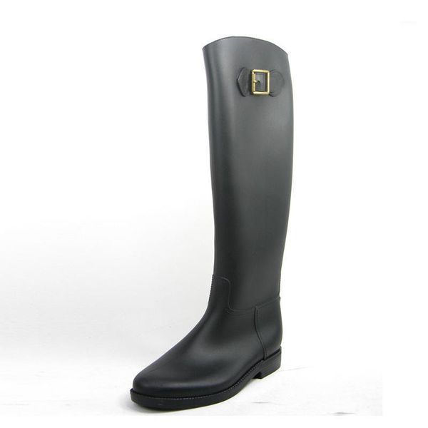 

boots thin rainshoes exceed non-slip high water shoes women's1, Black