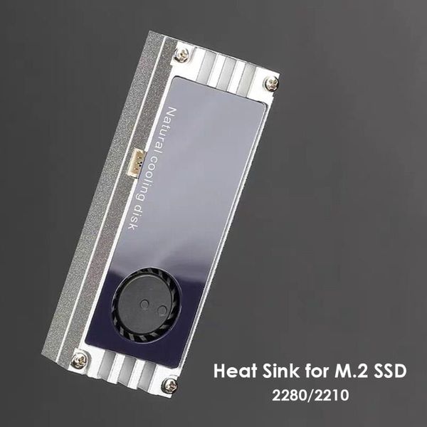 

fans & coolings small m.2 ssd heatsink cooler with turbo cooling fan digital temperature display office caring computer supplies