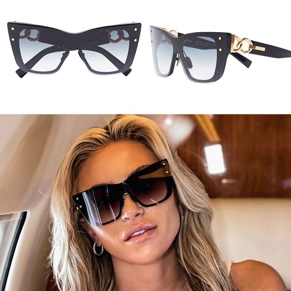Женские моды солнцезащитные очки BPS-106A Последние высококачественные женские очки Cat-Eye Full-Frame Очки покупки Дикий повседневный стиль летний UV400 защитная ремня