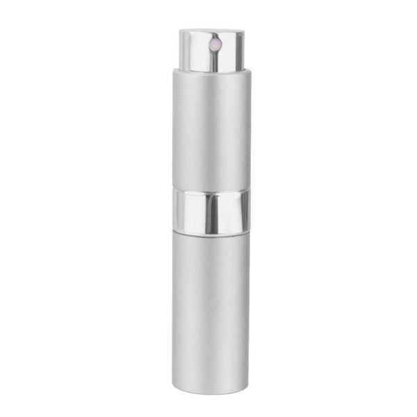 

ml portable travel mini bottle refillable empty perfume atomizer - silver storage bottles & jars