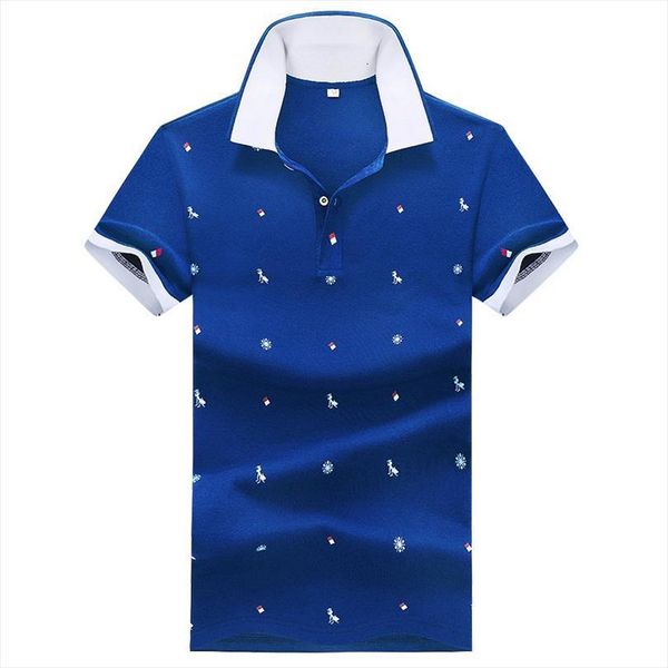 

shirts fashion print breathable summer mens polos short sleeve business homme slim casual camisas masculinas, White;black