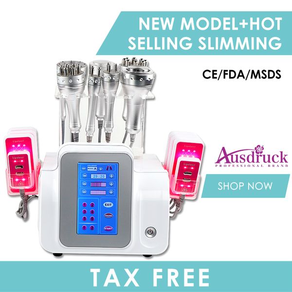 Neues Modell Disslove Fettzellen Körperskulptur Cellulite-Behandlung Körper 3D RF Unoisetion Kavitation Vakuum RF + Laser Photon LLLT Lipo Laser OEM ODM