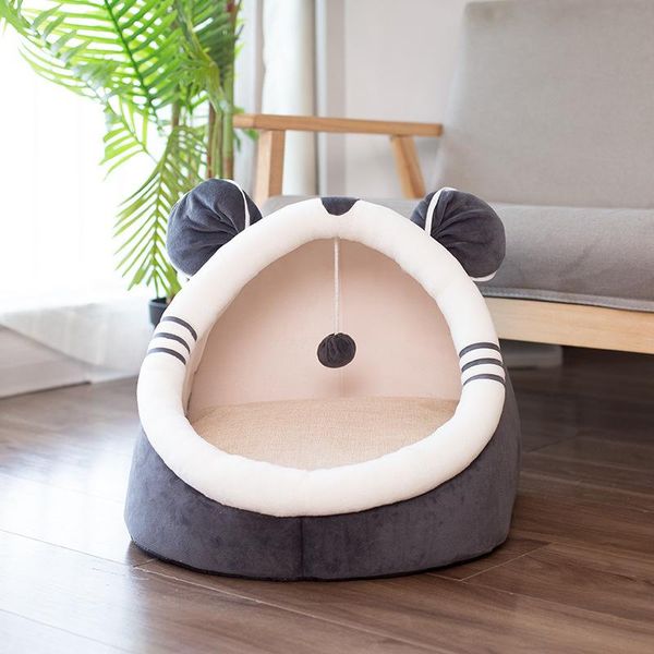 

cat beds & furniture pet tent soft cave bed super half enclosed house supplies for and small dogs da