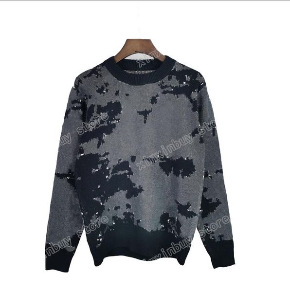 

21ss round neck sweater sweatshirt full body letter printing street men's and women's pullover hoodie high-quality classic autumn, White;black