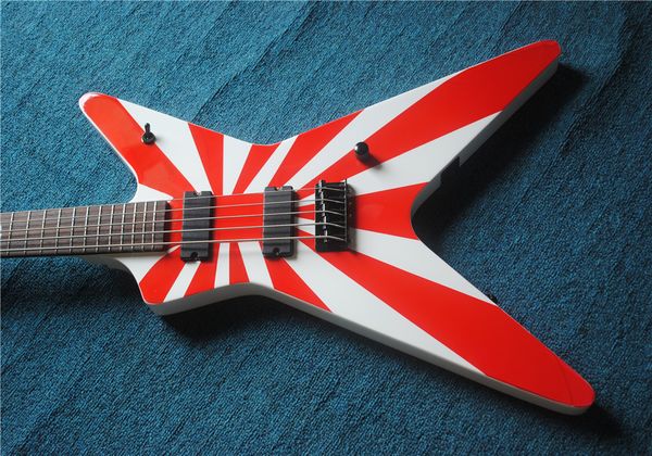 

hand-painted flame wings 7-string double roll electric guitar limited edition