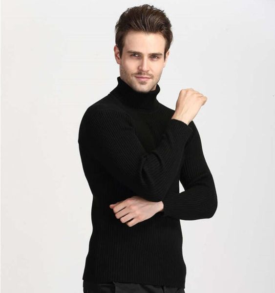 

men's sweaters winter thick warm cashmere sweater turtleneck mens slim fit pullover men classic wool knitwear pull lwbm, White;black
