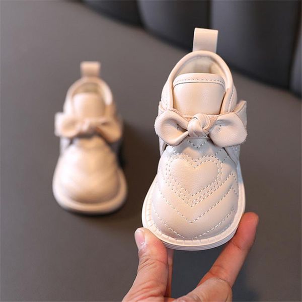 

first walkers 2021 winter baby shoes leather butterfly-knot cute girls princess soft sole fashion toddler kids eu 15-25