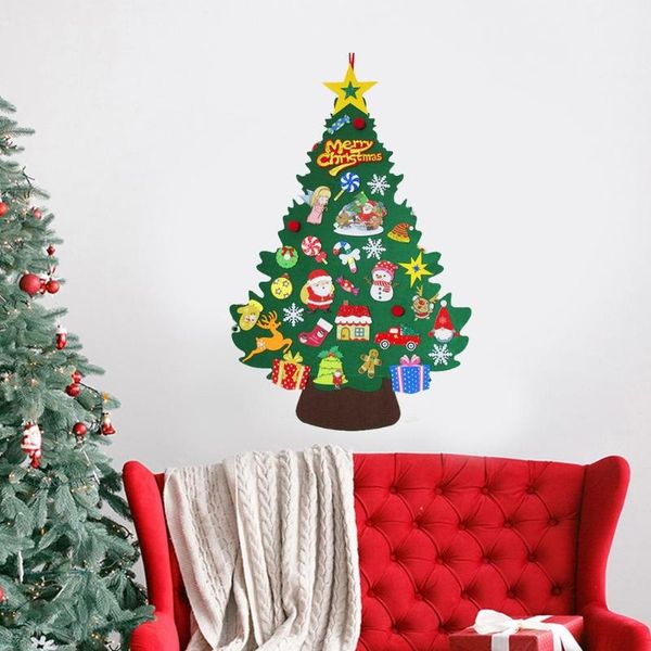 

christmas decorations felt tree detachable hanging decoration for