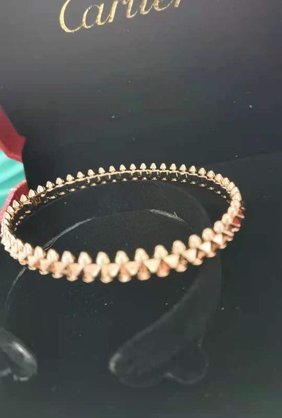 

316L titanium CLASH DE bangle Bracelet lover Fashion Wedding rose gold Thanksgiving box, Black