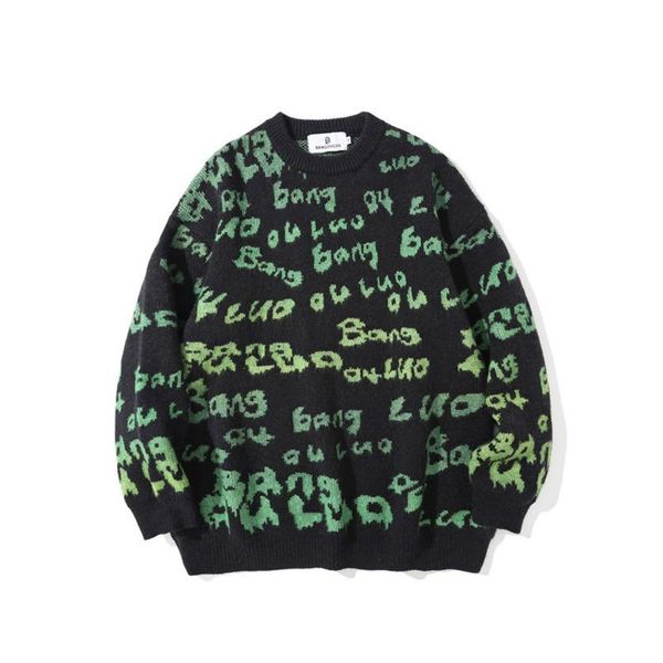 

men's sweaters 2021 brand sweater shirt men harajuku hip hop streetwear clothing pullover o-neck oversize fashion casual male, White;black