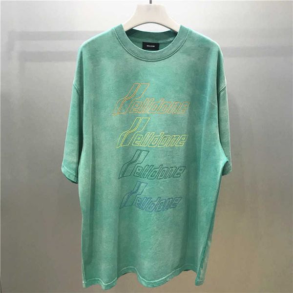 

men's t-shirts oversized tie dye purple green we11done t shirt men women raiow letters t-shirt tees xxxtentacion harajuku 2bwr, White;black