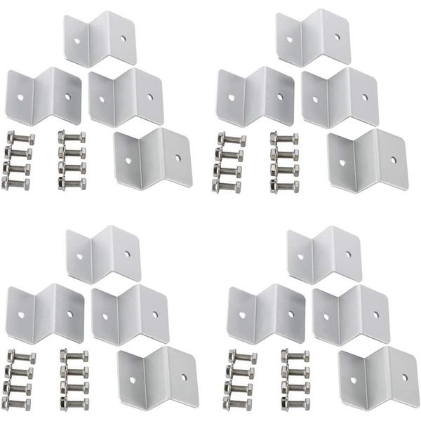 

parts 4 sets solar panel z brackets mount mounting set rv boat off grid roof (16 units)