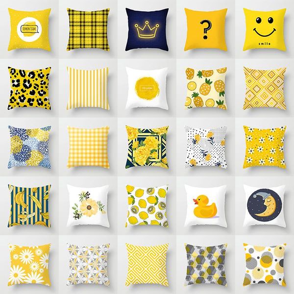 

cushion/decorative pillow cartoon yellow geometric cover sofa cushion bed home decoration car 45 * 45cm