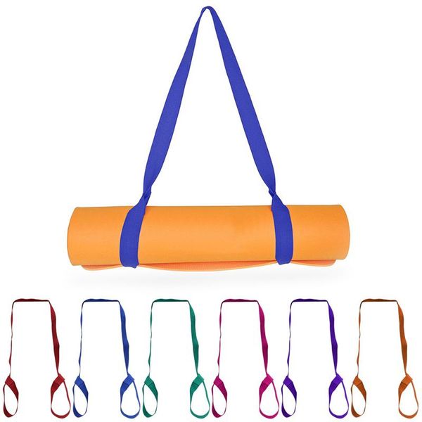 

yoga adjustable shoulder strap cotton non-slip mat roll up sling fitness sports gym exercise carry belt resistance bands