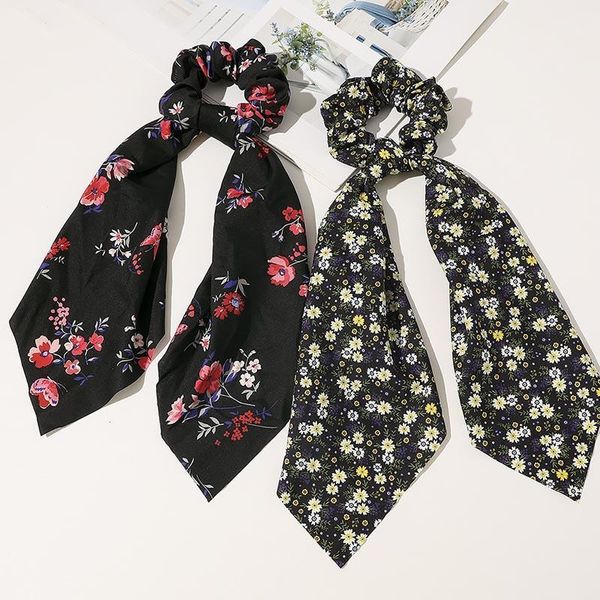 

camo print ribbon bands tie-dye gradient hair band for women scarf bows rubber ropes girls ties accessory1