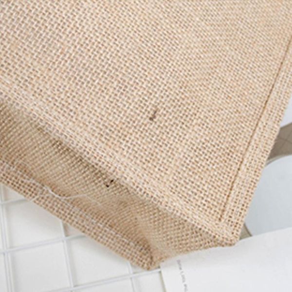 

storage bags portable burlap jute shopping bag handbag composite pvc membrane for waterproofing reusable tote grocery
