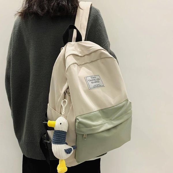 

student book harajuku backpack cute women nylon school bag girl luxury kawaii backpacks female fashion waterproof ladies bags