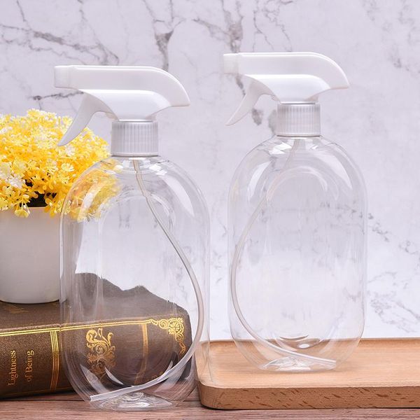 

1pcs practical empty 500ml portable travel pump soap dispenser transparent spray bottle plastic hand pressure kettle storage bottles & jars