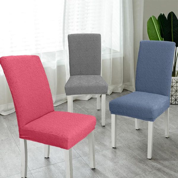 

chair covers dining cover home waterproof seat solid simple jacquard stretch spandex banquet d30