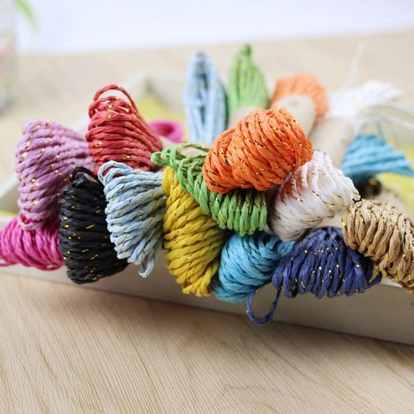 

gift wrap 10m creative paper rope multicolor thread tweine ribbon wrapping diy crafts handmade accessories