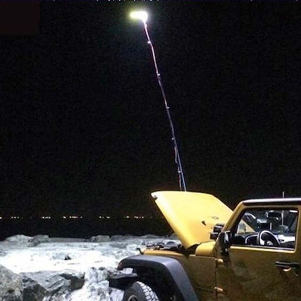 

fishing rod outdoor lantern camping lamp mobile street light with remote control for road trip travel portable lanterns