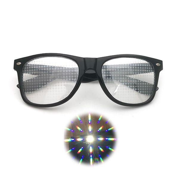 

sunglasses 2021 phoenix ultimate diffraction glasses-3d prism effect edm rainbow style rave frieworks starburst glasses for festivals, White;black