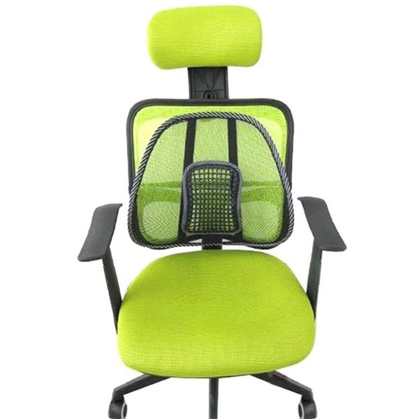 

cushion/decorative pillow car seat office chair back cushion mesh lumbar brace support home massage pad cool e5m1