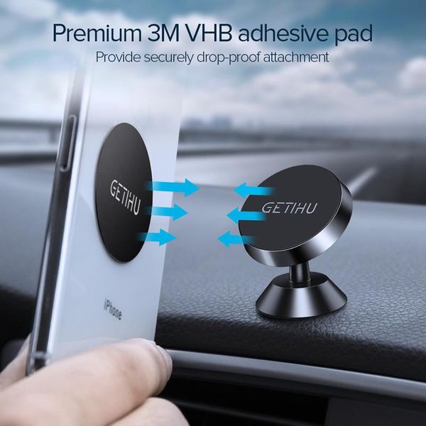

cell phone mounts & holders 6pcs magnetische metalen plaat voor auto telefoon houder ijzeren schijf sticker telefon magneet stand