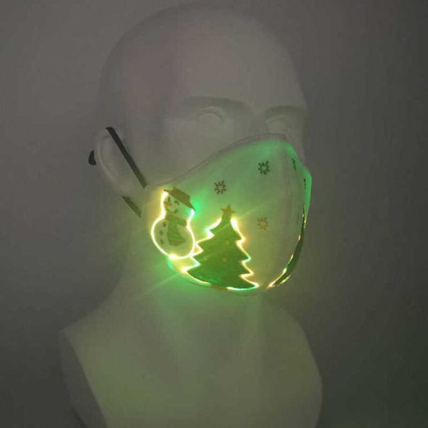 

led christmas mask halloween bar party luminous mask