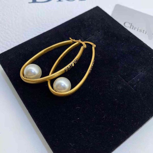 

factory specials aa jiachao new letter pearl earrings for women, Golden
