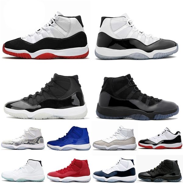 

new arrival 11 11s low white concord bred basketball shoes jumpman 25th anniversary womens mens athletics trainers sports sneakers