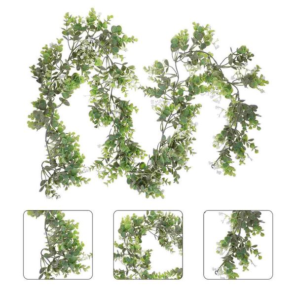

decorative flowers & wreaths 1pc chic simulation eucalyptus leaves indoor household plant hanging decor
