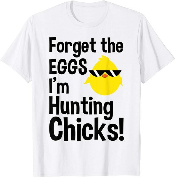 

forget the eggs im hunting chicks shirt easter boys men t-shirt, White;black