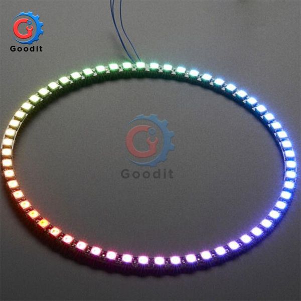 

wireless wifi control esp8266 esp-01 esp-01s ws2812b 12 16 24 60 leds rgb led ring light adapter controller for arduino modules