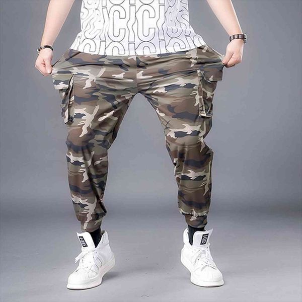 

plus 8xl m camouflage women pant baggy cargo male army military tactical full length casual long trousers loose straight, Black