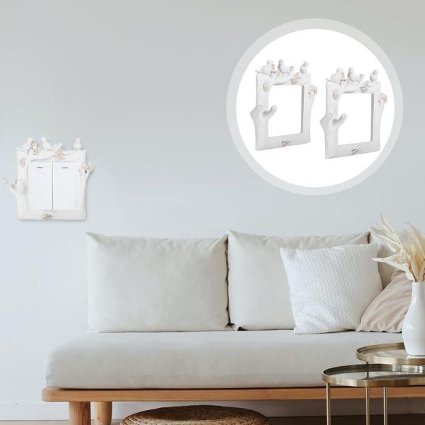 

wall stickers 2pcs creative light switch covers resin decals for kid room