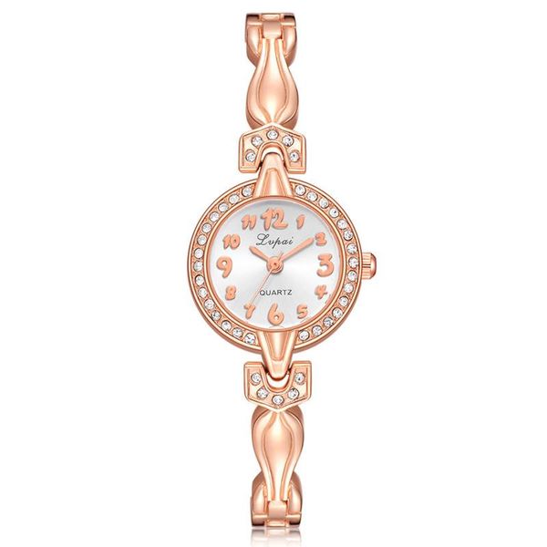 

wristwatches watch women wrist quartz lvpai crystal diamond bracelet temperament watches bayan kol saati a2, Slivery;brown