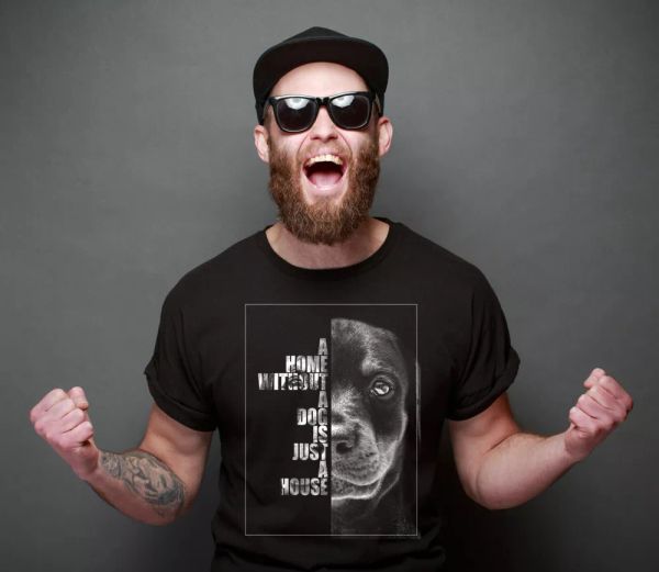 

Dobermann puppy photo face DOBI Dog Motif Dog Shirt Unisex T-Shirt wilsigns, Mainly pictures